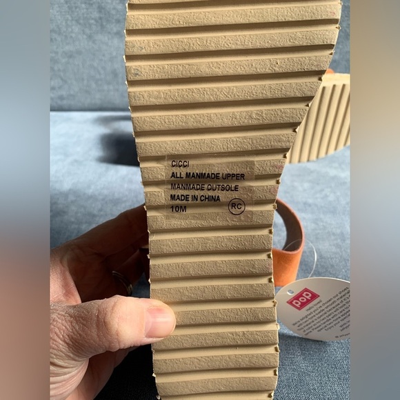 Pop Womens Brown Adjustable Ankle Strap Wedge Espadrille Open Toe Heel Sandals - Picture 11 of 11